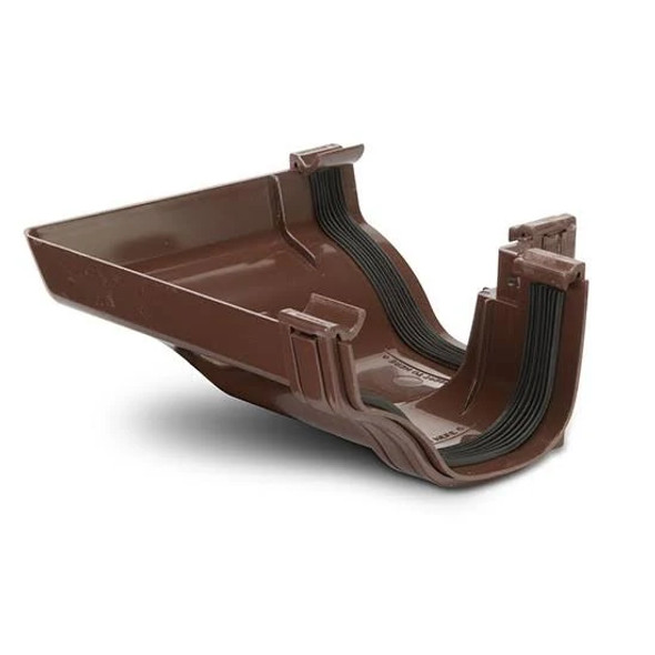 Polypipe Ogee Extra Capacity Gutter 90 Degree External Angle 130 x 70mm ROG03BR Polypipe Ogee Extra Capacity Gutter 90 Degree External Angle 130 x 70mm ROG03BR