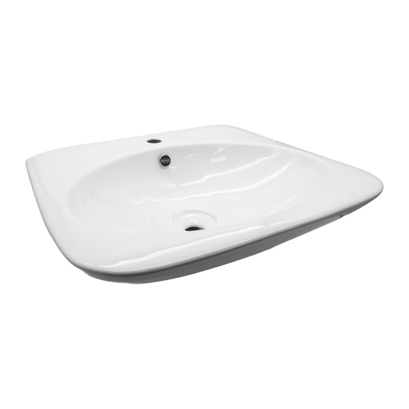 Jacuzzi Helios 660mm Washbasin with 1 Tap Hole JCEHEL665