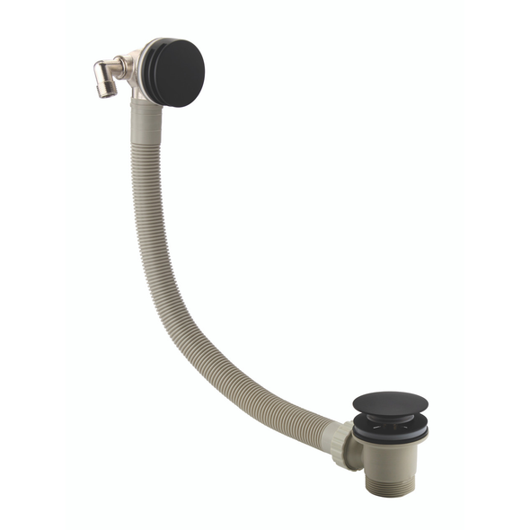 Niagara Equate Bath Filler with Clic Clac Waste in Matt Black INSBA1001