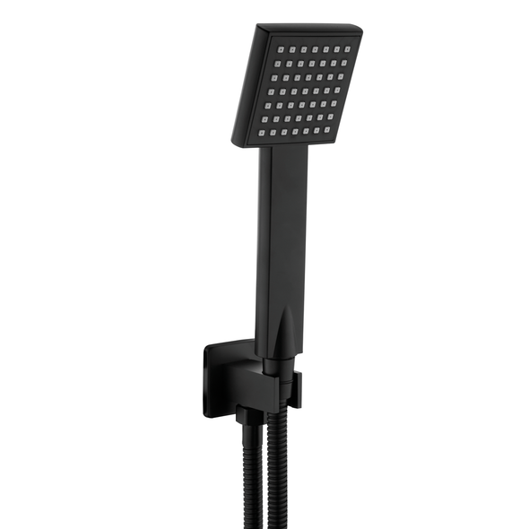 Niagra Observa Square Wall Outlet Kit in Matt Black INSHE1027