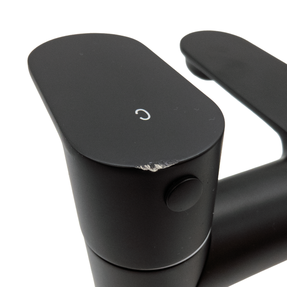Dented Niagara Albury H Pattern Bath filler in Matt Black INSBY1006