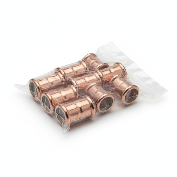 Xpress Press Fit Copper Gas - SG1 - Straight Coupling 15mm 39700 pack