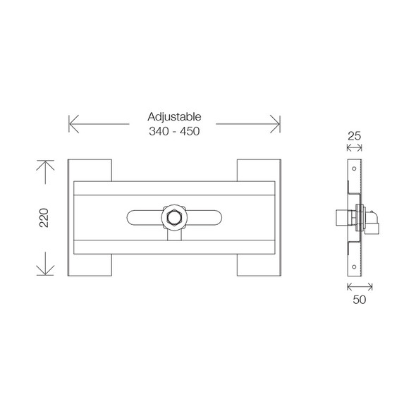 Abacus Recessed Fitting Plate for Bath Spouts 3/4" INST-FRFP-0005