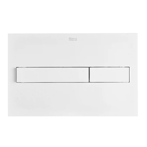Roca Duplo 1 Dual Matt White Flush Plate PL7 A890188207