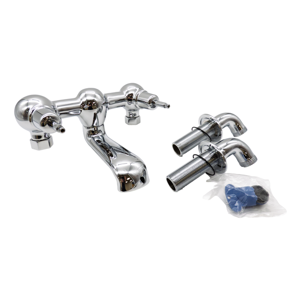 Burlington Kensington Wall Mounted Bath Filler NO HANDLES T10QT | T172