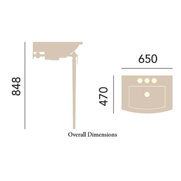 Heritage Abbingdon Blenheim  Washstand in Rose Gold WSABBLERG