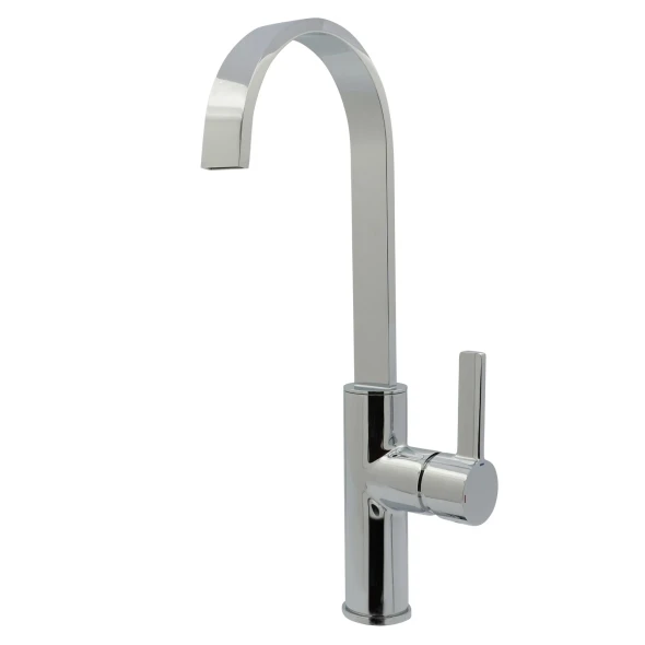 Francis Pegler Jeroni Swept Spout Single Lever Kitchen Mixer in Chrome