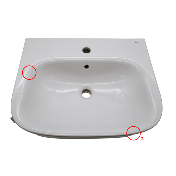 Marked Roca 560 mm Washbasin with 1 Tap Hole 326323005