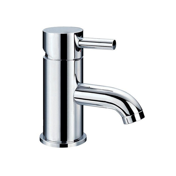 Flova Levo Small Basin Mixer with Clicker Waste in Chrome LVSBAS