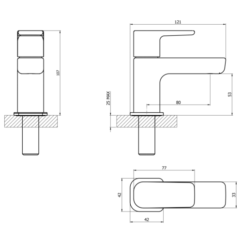 STH Westco Caja Pair of Basin Pillar Taps in Chrome 4E1290