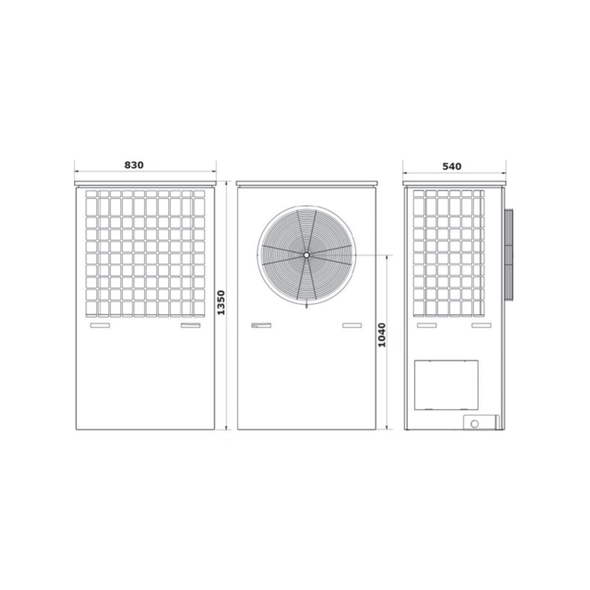 Global Energy Thurso 10kW Air Source Heat Pump   THUR410MOD1