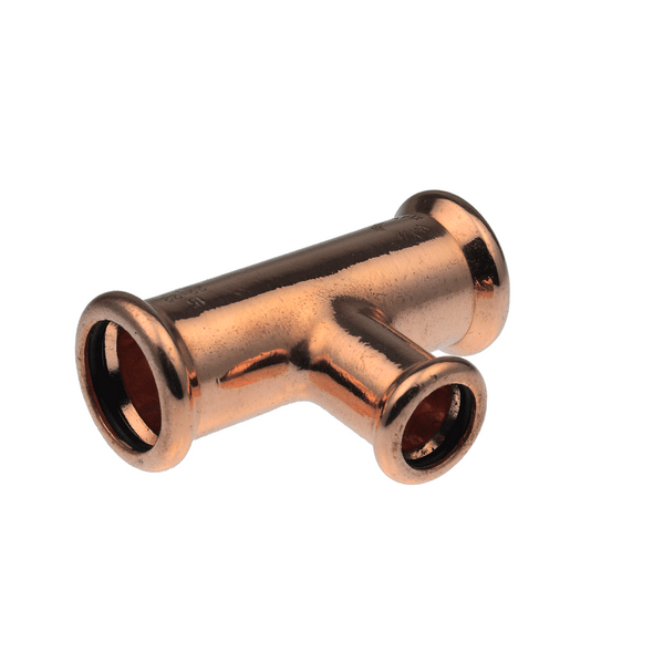 Xpress Press Fit Copper - S25 Reduced Branch Tee 35mm x 35mm x 15mm   38496