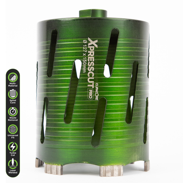 XPRESSCUT 127 x 150mm Dry Diamond Core Drill Bit - QCXP127