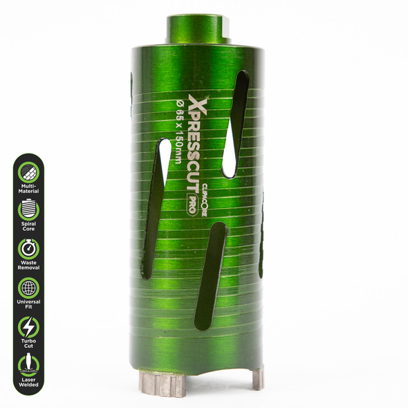 XPRESSCUT 65 x 150mm Dry Diamond Core Drill Bit - QCXP65