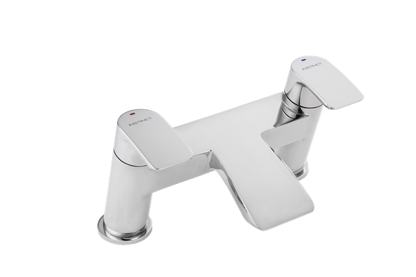 STH Westco Waterfall 2 Hole Bath Filler in Chrome 4E1144