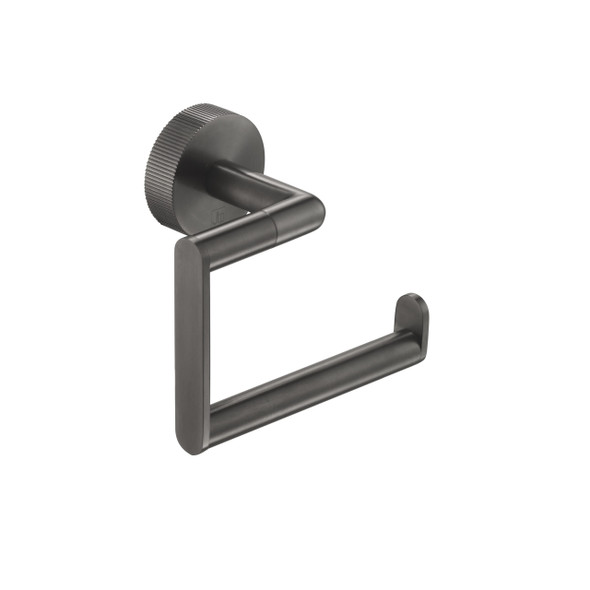 Just Taps Evo Brushed Black Open Toilet Roll Holder 97151BBL