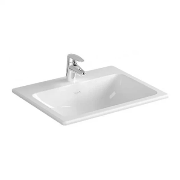 Vitra S20 Countertop Washbasin 500mm with 1 Tap Hole 5464B003-0001