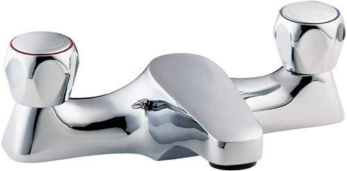 Deva Profile Bath Filler 2 Tap Hole in Chrome DCM108