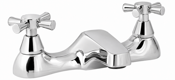 Deva Milan 2 Tap Hole Bath Filler in Chrome MILAN108