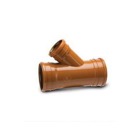 Polypipe Underground 45 Degree Reduced Junction Triple Socket 160mm x 110mm UG635