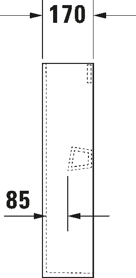 Duravit Happy D.2 White Full Pedestal 0858270000