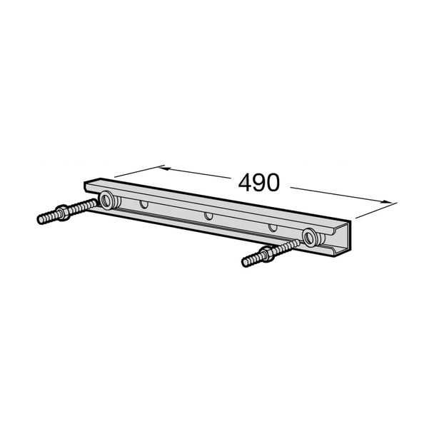 Roca Duplo Wall Fixing Guide Rail & Kit for WC Bracket  A890024000