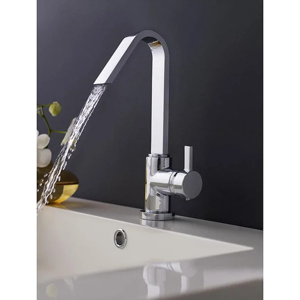 Hudson Reed Clio Basin Mixer with Side Lever MG380