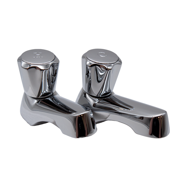 Pegler Polo Pair of Bath Taps in Chrome 3/4" P501