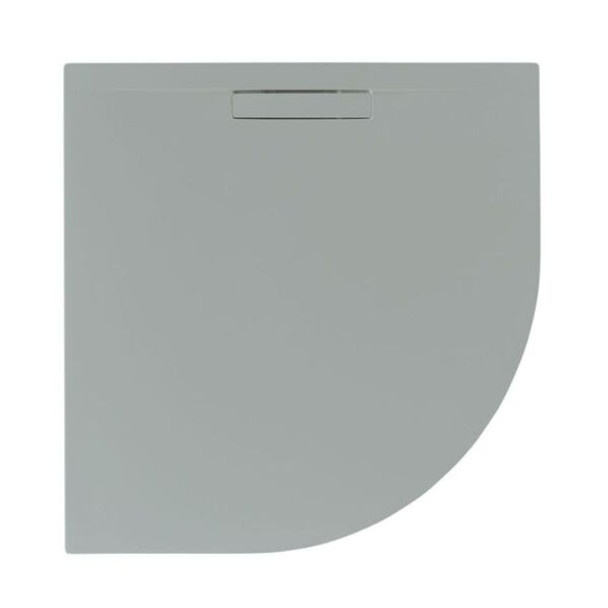 Just Trays Evolved 900 x 900mm Quadrant Shower Tray in Astro Slate E90Q017