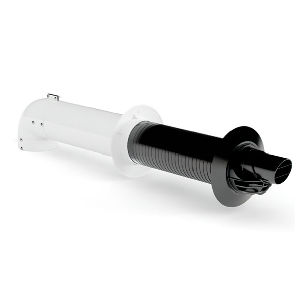 Vaillant HE Telescopic Horizontal Air/Flue Duct with Elbow and Terminal
