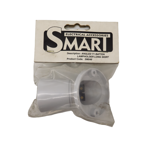 Smart Contract T1 Angled Batten Lamp Holder with Long Skirt SM046