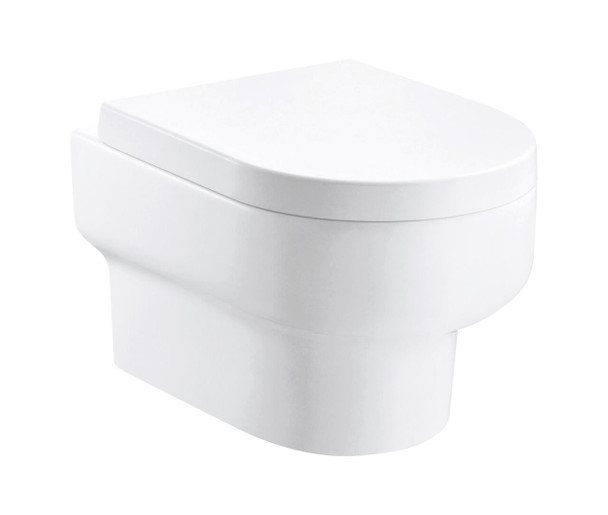 Imex Duro Rimless Wall hung Pan with Soft Close Seat INSEL013R