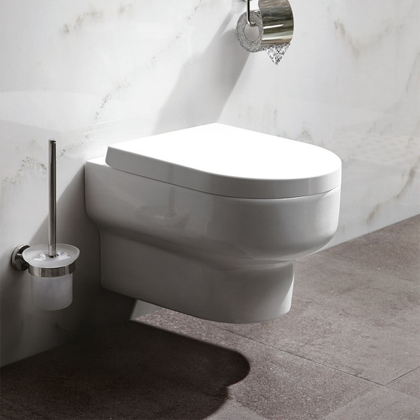Imex Duro Rimless Wall hung Pan with Soft Close Seat INSEL013R
