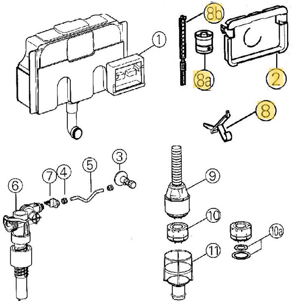Grohe Dal Manual Push Actuation Set 42897000