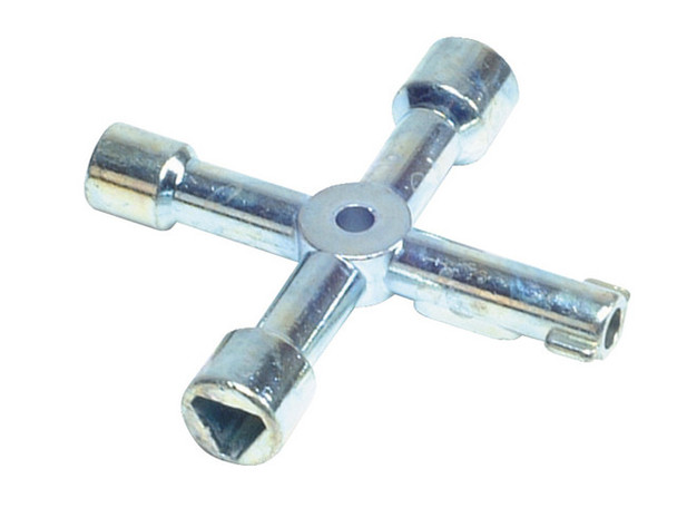 Hattersley Fig 30 LS DZR Gate Valve  F x F 1/2"  with Monument 4 Way Key