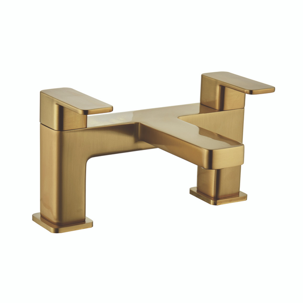Niagara Hadley H Pattern Bath Filler In Brushed Brass INSHE1005