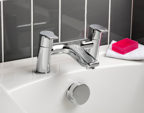 STH Westco Tempest 2 Tap Hole Bath Filler in Chrome 4E1123