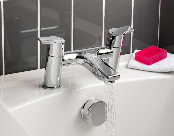 STH Westco Tempest 2 Tap Hole Bath Filler in Chrome 4E1123