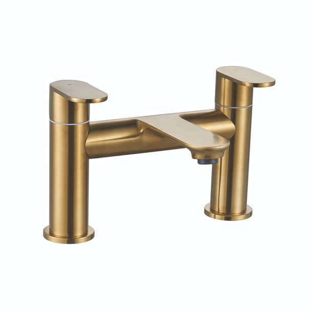 Niagara Albury H Pattern Bath Filler in Brushed Brass INSBY1004