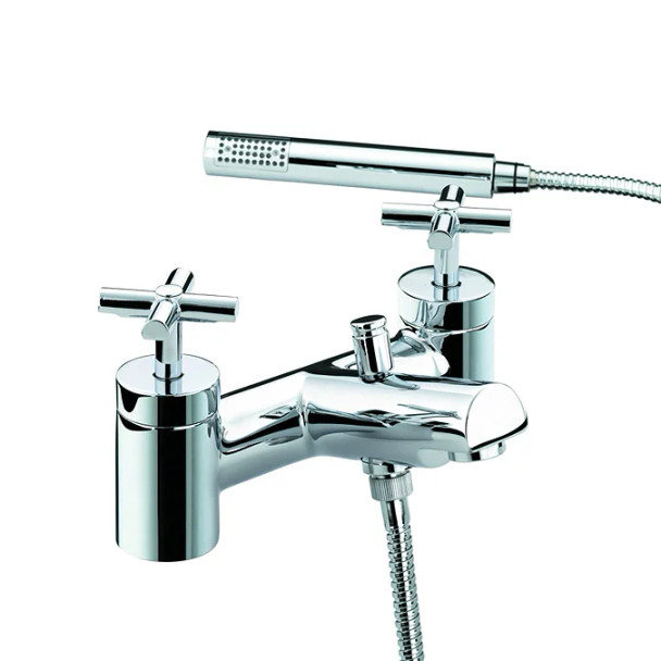 Bristan Quadrant Bath Shower Mixer With Hand Shower QT BSM C