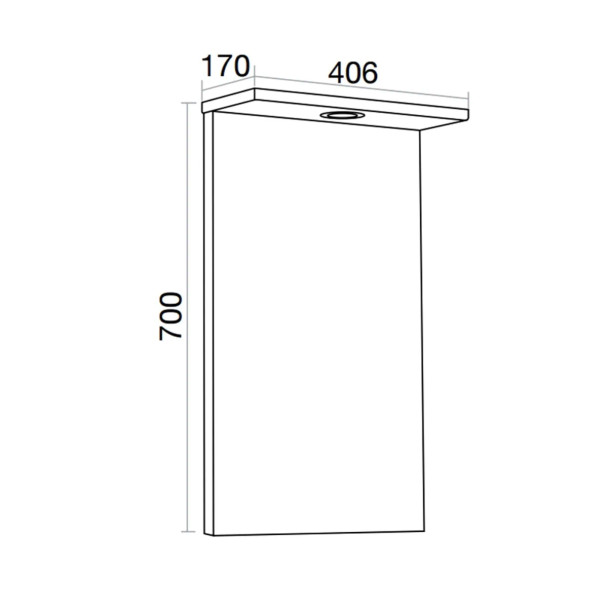 Ikoma  450mm Vanity Unit, Washbasin and Mirror in White Gloss