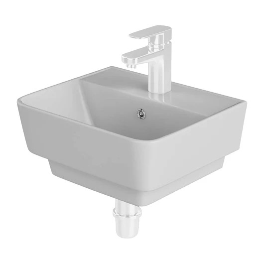 Flawed Leccio Zara 350 mm  Cloakroom Basin with 1 Tap Hole ZAR35BA1