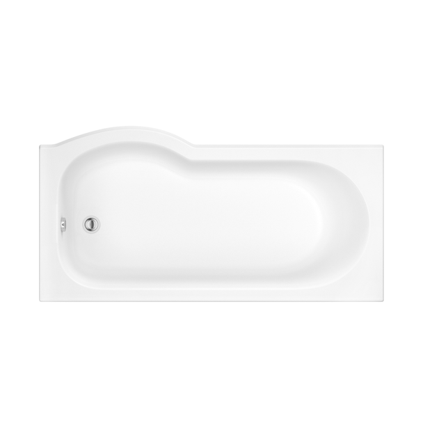Pura Curve 1500 mm Shower Bath Right Hand with Front Panel INSSHOWE005