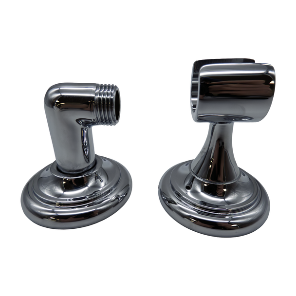 Samuel Heath Fairfield Wall Outlet and Handset Holder in Chrome V267/V264
