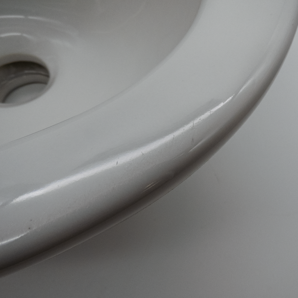 Scuffed Armitage Shanks Sandringham 21  Handrinse Basin 350 mm 2 Tap Hole S815001