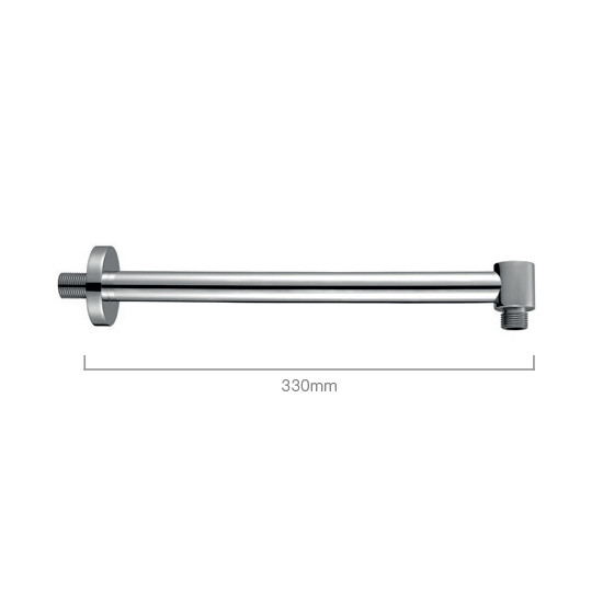 Pura Round Straight 300 mm Shower Arm in Chrome KI030