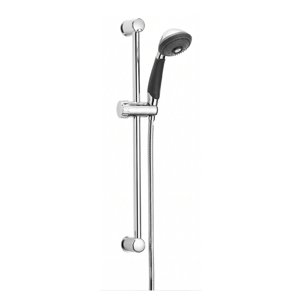 Pura Shower Riser Rail Kit with 3 Function Handset in Chrome KI410