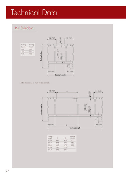 Henrad LST K2 Double Standard Radiator 800 x 960 mm 145466