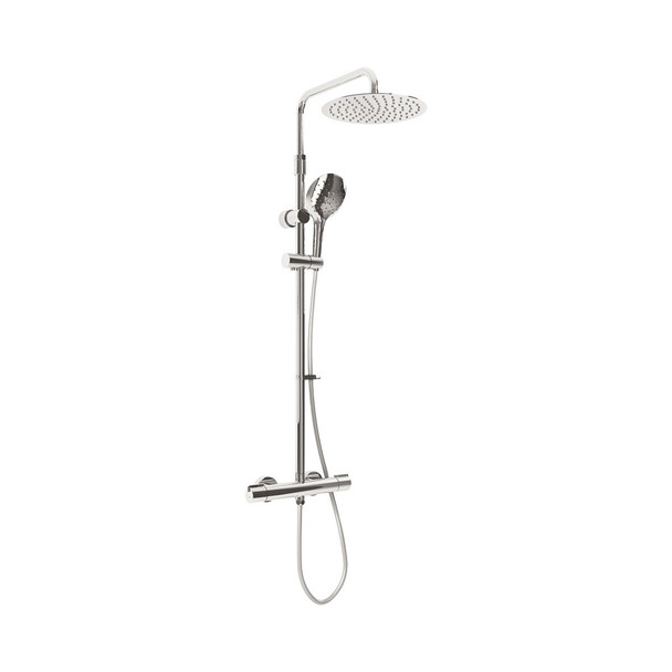 Inta Safe Touch Shower Pipe with Overhead and Hand Shower IN20018CP