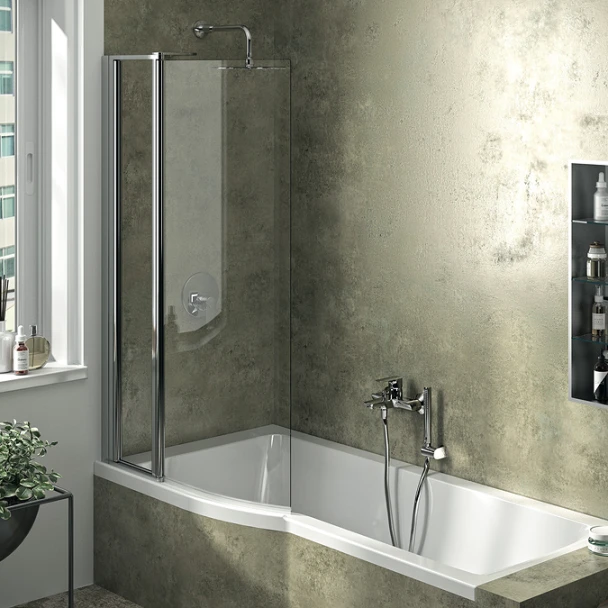 Ideal Standard Concept Air Shower Bath Screen with Access Panel E1823EO